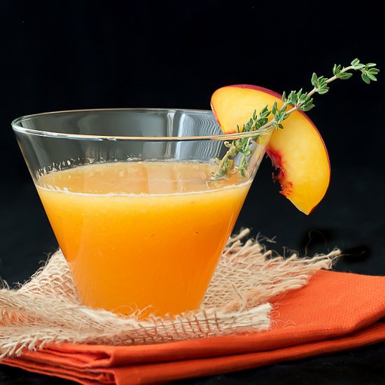 Nectarine Thyme Martini