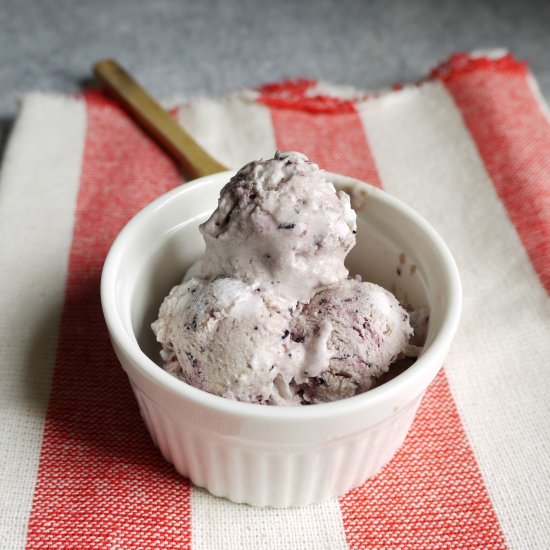 Blueberry Semifreddo Ice Cream