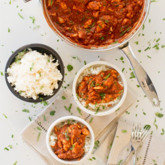 Stovetop Chicken Tikka Masala