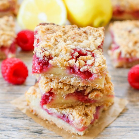 Raspberry Lemonade Pie Bars