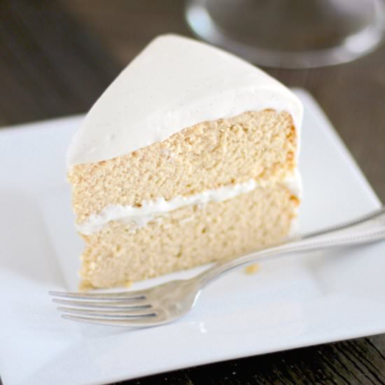 Healthy Low Carb Vanilla Cake