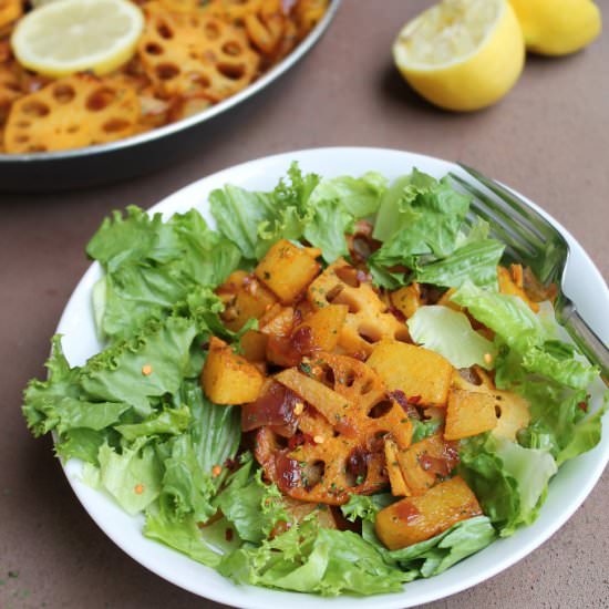 Lotus Root and Jicama Salad