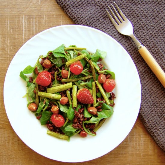 Strawberry Black Rice Salad