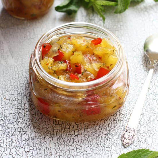 Pineapple Mint Chutney