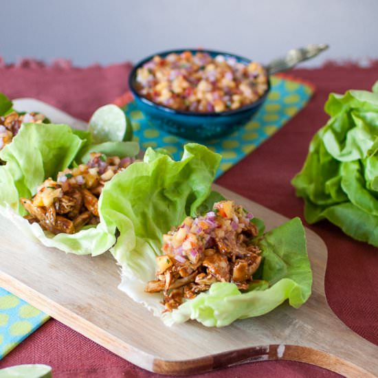 BBQ Chicken Lettuce Cups