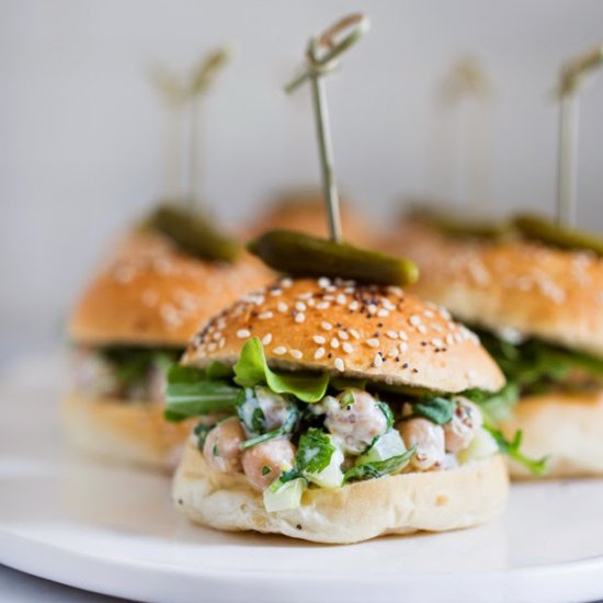 Chickpea Salad Sliders