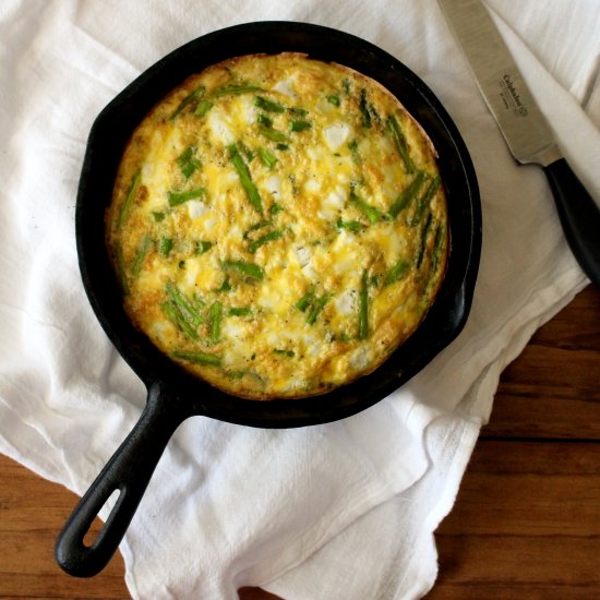 Asparagus & Goat Cheese Frittata