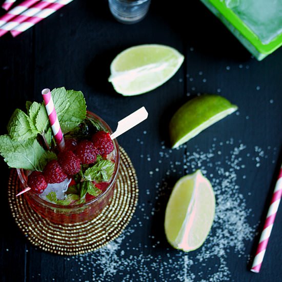 Raspberry Mojitos