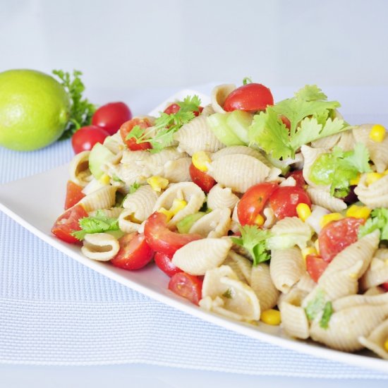 Healthy Pasta Salad with Lime