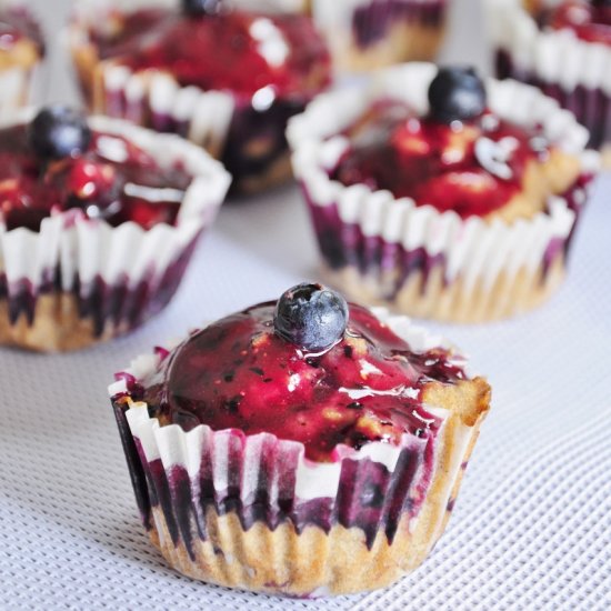 EVOO Whole Wheat Blueberry Muffins