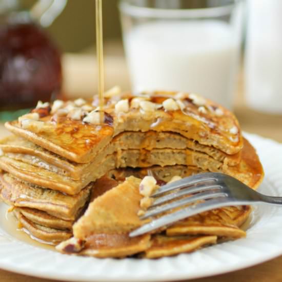 Pumpkin Apple Butter Pancakes