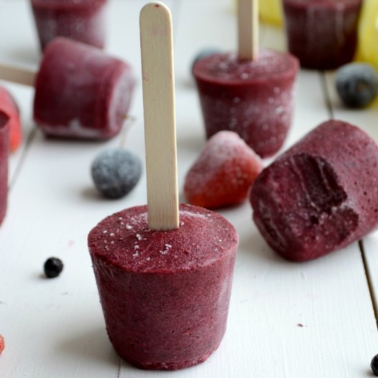 Cherry Berry Popsicles