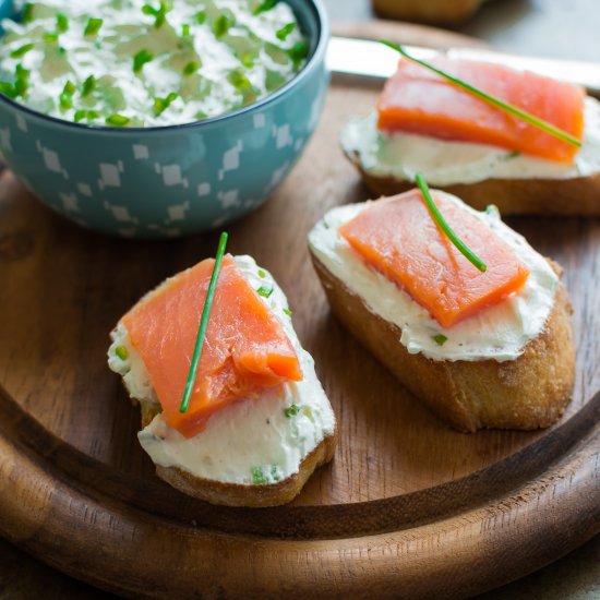 Smoked Salmon Bruschetta