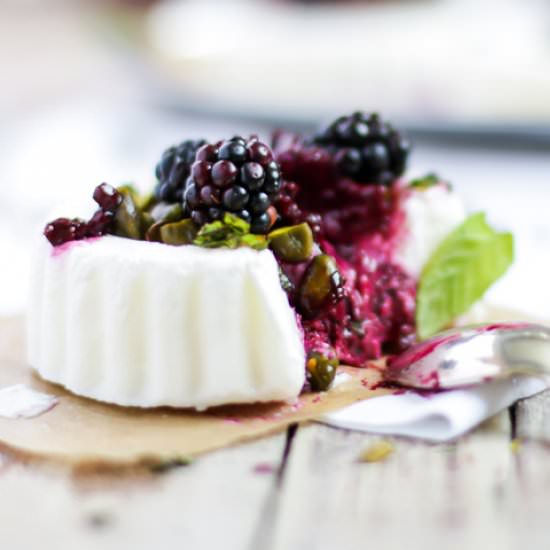 Frozen Yogurt Blackberry Tartlettes