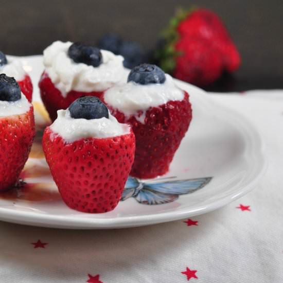 Strawberry Blueberry Cream Dessert