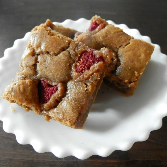 Brown Butter Nutella Raspberry Bars