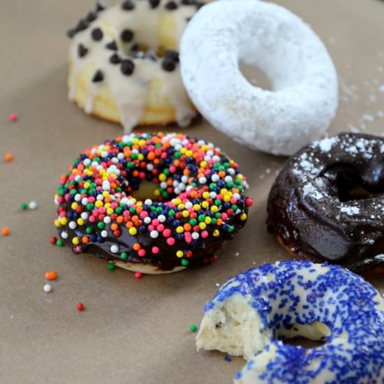 Baked Vanilla Bean Donuts