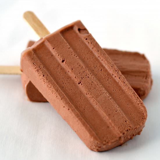 Creamy Chocolate Popsicles