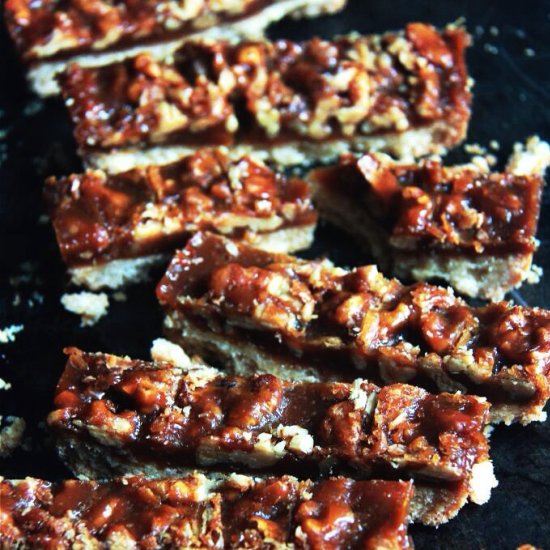 Salted Caramel Walnut Shortbread