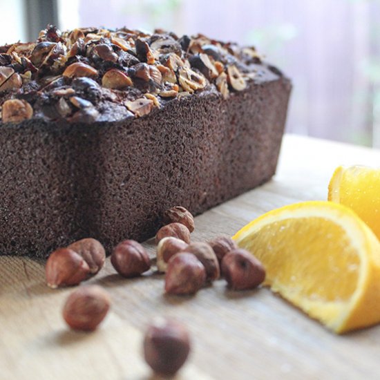 Chocolate, Orange and Hazelnut Loaf