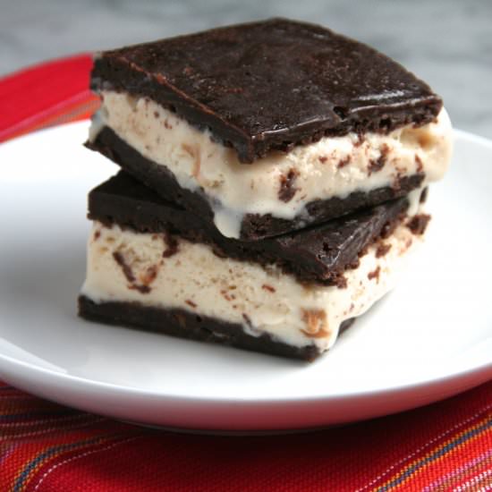 Brownie Ice Cream Sandwiches