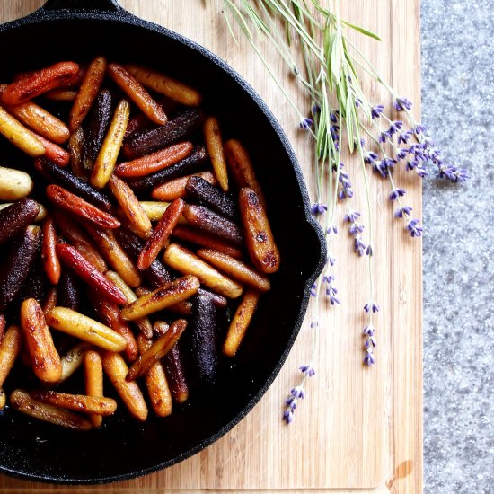 Lavender Honey Roasted Carrots