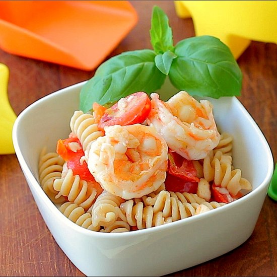 Whole Grain Fusilli with Shrimp