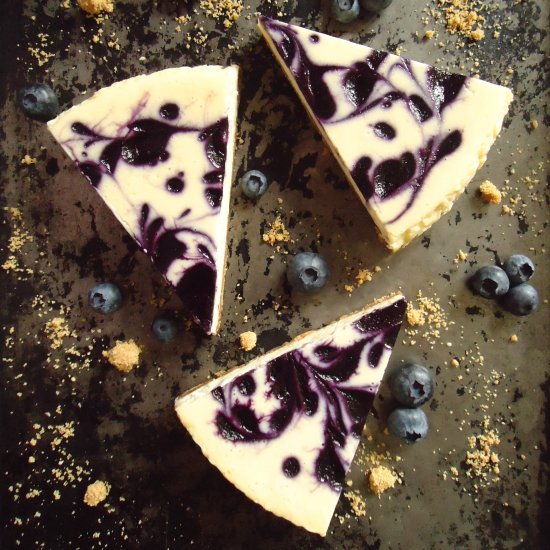 Blueberry Basil Cheesecake