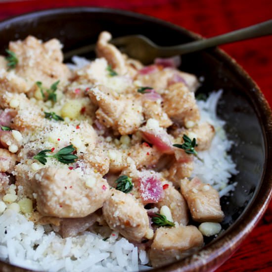 Parmesan Chicken with Thyme