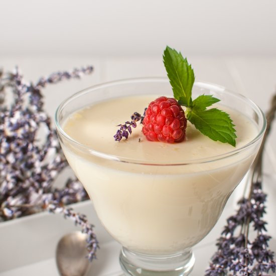 Panna Cotta with lavender twist