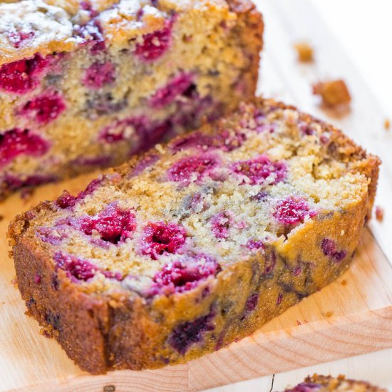 The Best Raspberry Bread