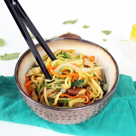 Zucchini Noodle Japchae