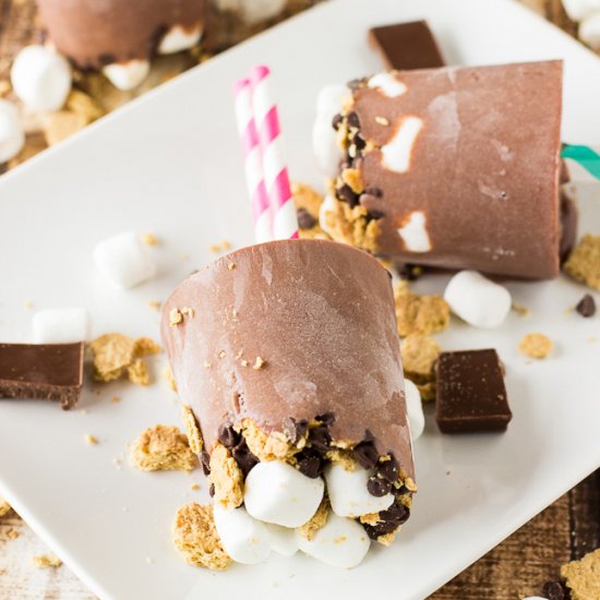 S’mores Fudge Pops