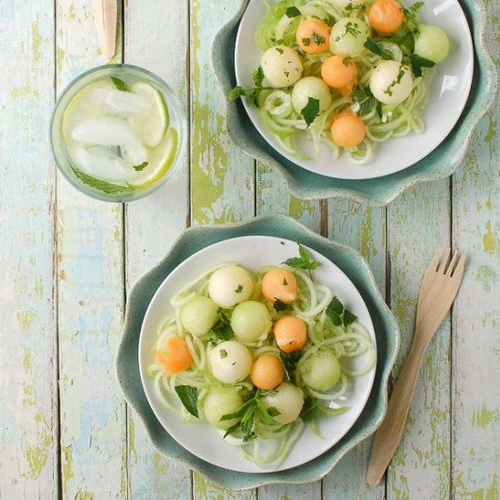 Cucumber Melon Spa Salad