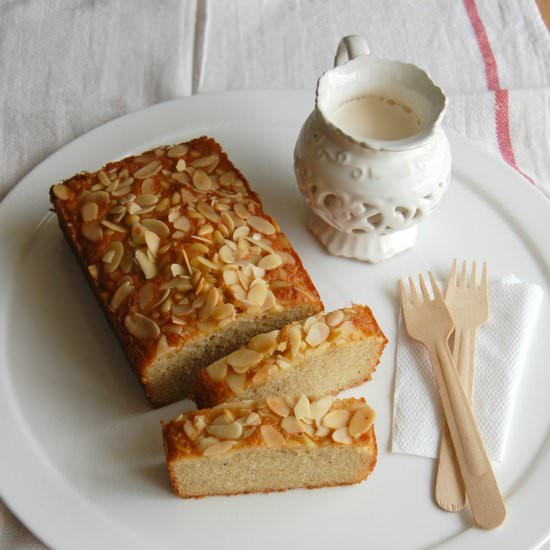 Almond lemon buckwheat tea cake