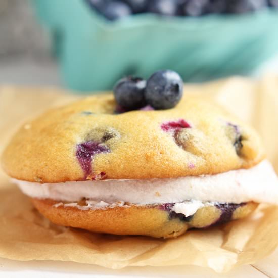 Blueberry Whoopie Pies