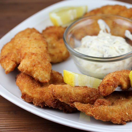 Deep Fried Parmesan Fish