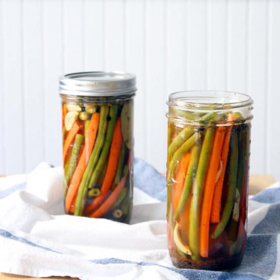 Spicy Pickled Cajun Green Beans