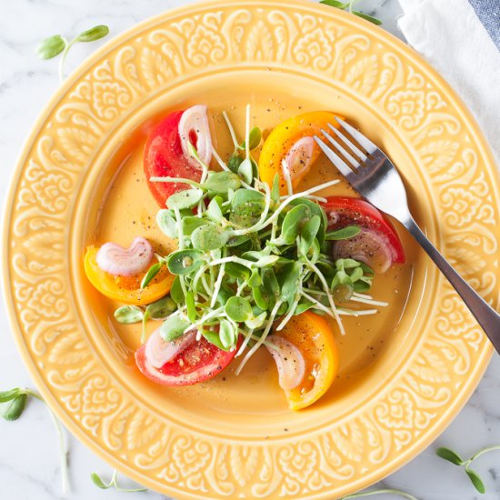 Sunflower Sprout + Tomato Salad