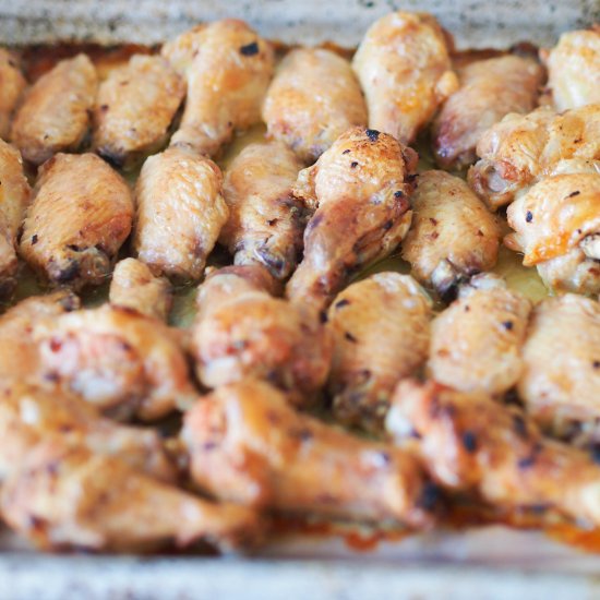 Buffalo Wings, Veggies and Dip