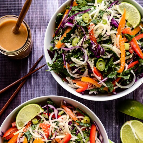 Colorful Jicama Noodle Salad