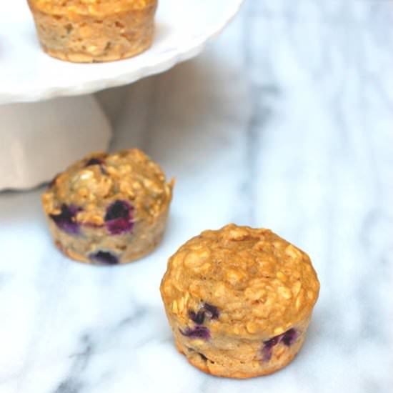 Oatmeal Blueberry Applesauce Muffin