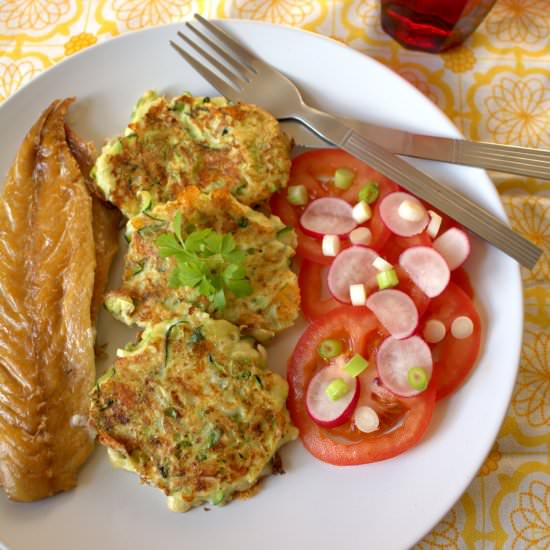 Cheddar Courgette Fritters