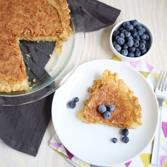 Toasted Coconut Chess Pie