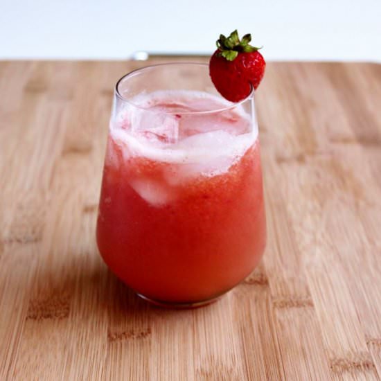 Fresh Strawberry Melon Juice