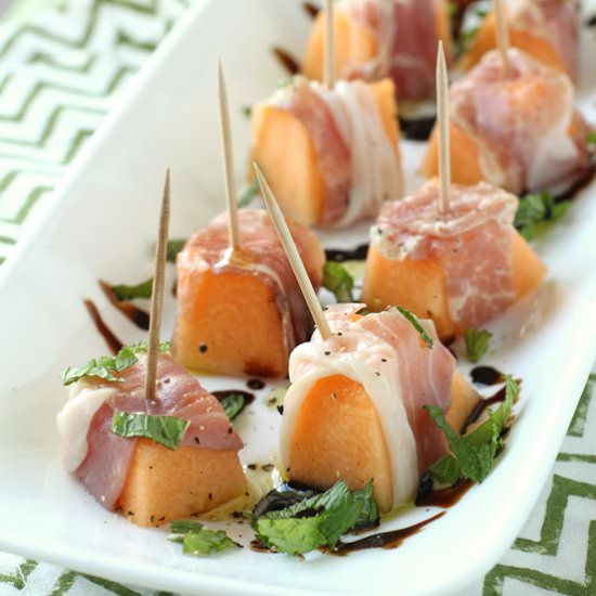 Prosciutto-Wrapped Cantaloupe