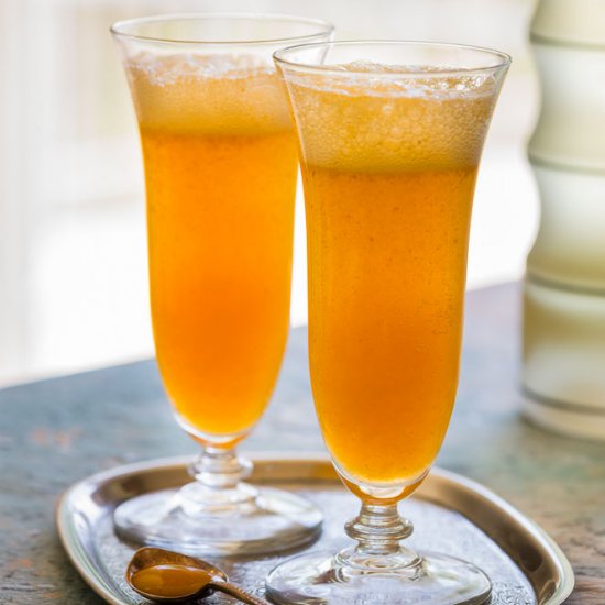 Apricot Ginger Bellini