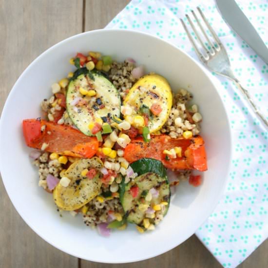 Quinoa Bowls with Grilled Veggies