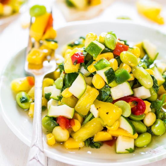 Sweet and Sour Zucchini Corn Salad