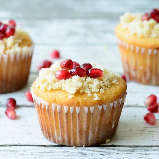 Paleo Orange Pomegranate Muffins